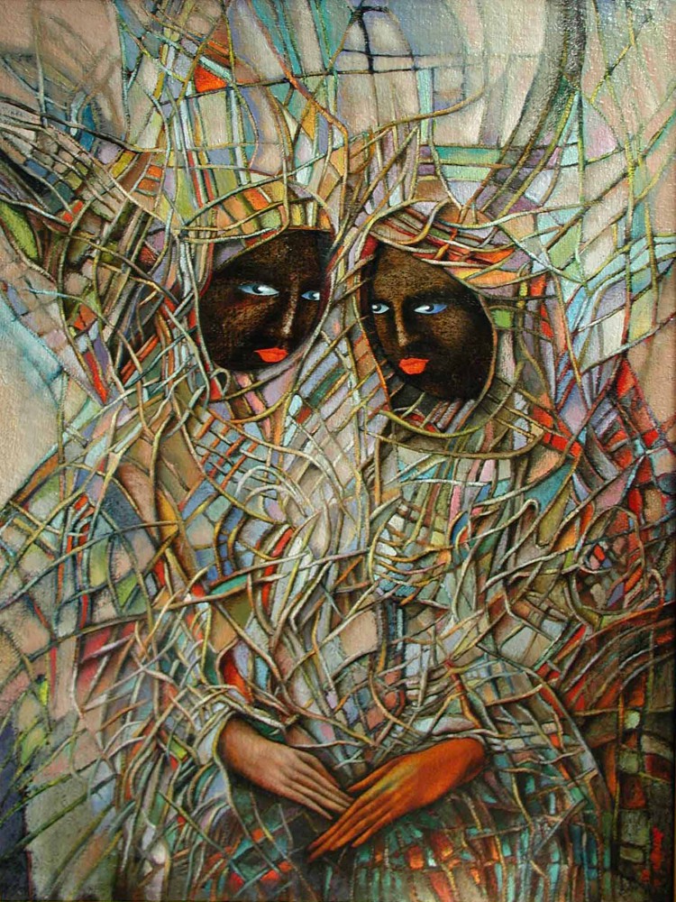 "Двое"", холст, масло, автор художник Андрей Лозовой